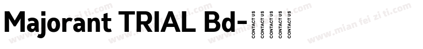 Majorant TRIAL Bd字体转换